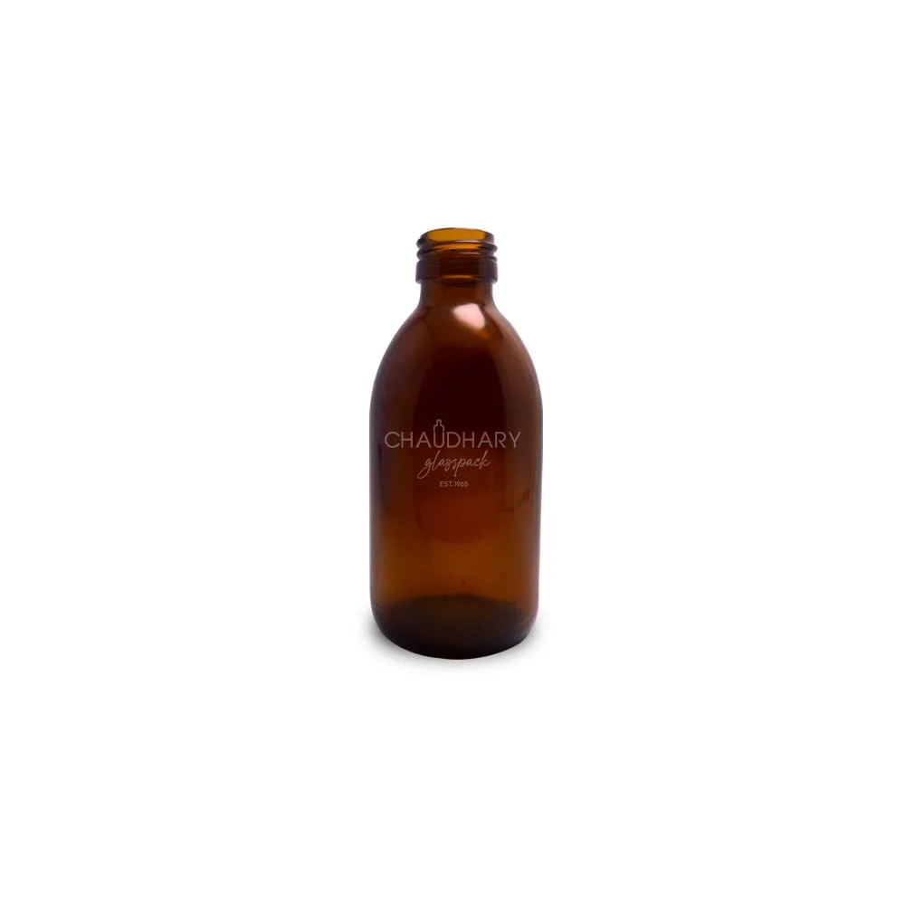 100ml amber glass bottle for syrup - wholesaler